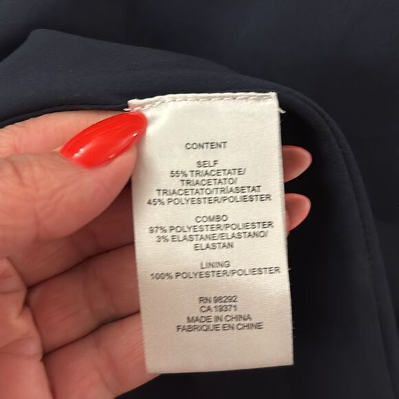 Tibi bow tie Elegant Navy Blue Women's Dress, US6 - Picture 8 of 8